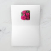 Carte de voeux vierge de roses (Intérieur)