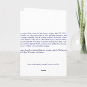 Carte de voeux vierge de tasses de thé de partie (Dos)