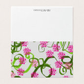 Carte de voeux vierge de vin (Outside Unfolded)