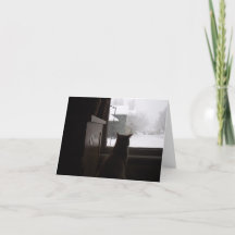 Carte de vœux vierge en attendant le printemps