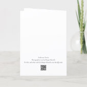 Carte de vœux vierge exubérante Zinnia (Dos)