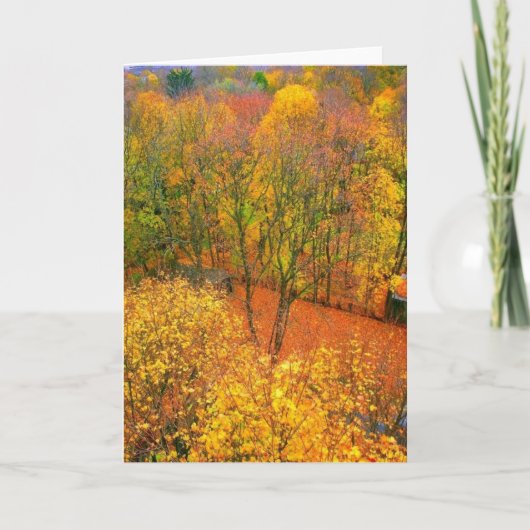 Carte de voeux vierge 'Fiery Autumn' (Devant)