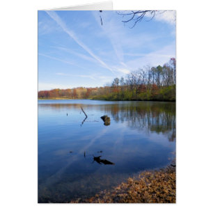 Carte de voeux vierge Jetstream Reflections