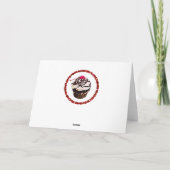 Carte de voeux vierge Jour de Cupcake au chocolat (Dos)