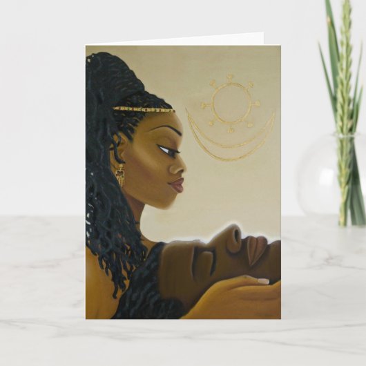 Carte de vœux vierge Mon Roi par Cezanne (Devant)