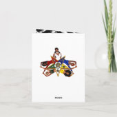 Carte de vœux vierge OES Ordre de l'Étoile de l'Or (Dos)