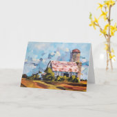 Carte de vœux vierge pliée Faded Glory Original Ar (Fleur jaune)