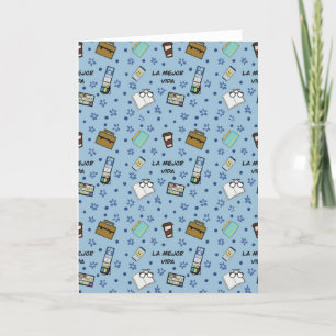 Carte de voeux vierge pliée JW "La mejor vida"