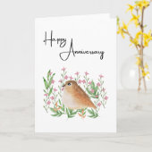 Carte de voeux vierge pour l'anniversaire de naiss (Fleur jaune)