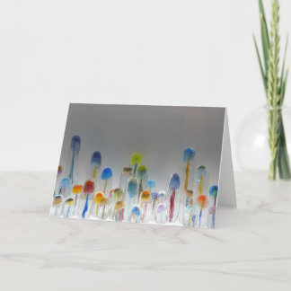 Carte de voeux vierge pour les méduses de verre so