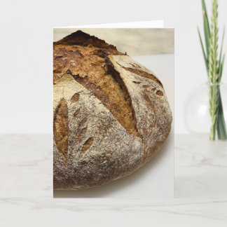 Carte de vœux vierge pour pain maison