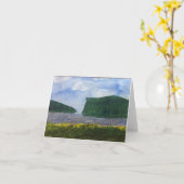 Carte de voeux vierge pour toute occasion (paysage (Fleur jaune)