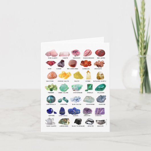 Carte de voeux vierge Rainbow Crystal Collection (Devant)
