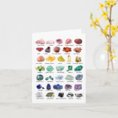 Carte de voeux vierge Rainbow Crystal Collection (Fleur jaune)