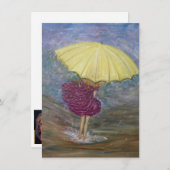 Carte de voeux vierge "Raindance" (Devant / Derrière)