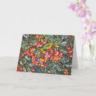 Carte de voeux vierge - SG Begonias