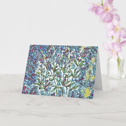 Carte de voeux vierge - SG Lavender (Orchidée)