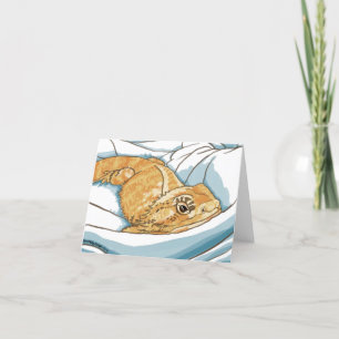 Carte de voeux vierge Sleepy Beardie Beardie