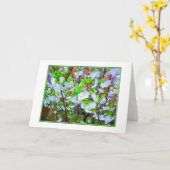 Carte de voeux vierge 'Spring Blossoms' (Fleur jaune)