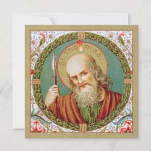 Carte de vœux vierge St Thomas l'apôtre (JMAS12)