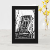 Carte de voeux vierge "The Bell Tower" (Fleur jaune)