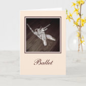 Carte de voeux vierge 'Toe Shoes' (Fleur jaune)