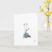 Carte de voeux vierge "Upside" (Fleur jaune)