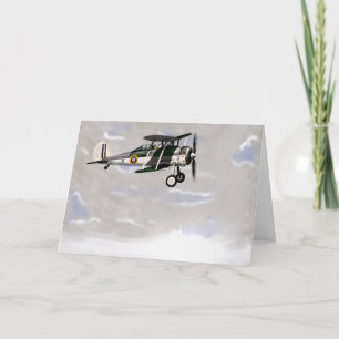 Carte de voeux vierge Vintage pour les aéronefs