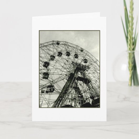 Carte de vœux vierge 'Wonder Wheel' (Devant)