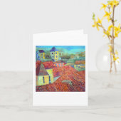 Carte de voeux "Villa Tops" (Fleur jaune)