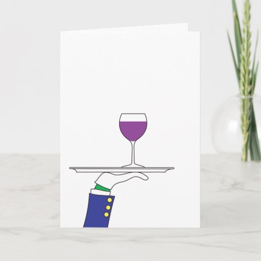 Carte de vœux vin d'anniversaire (Devant)