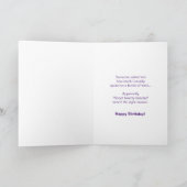Carte de vœux vin d'anniversaire (Intérieur)
