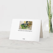 carte de voeux vin et raisins (Dos)
