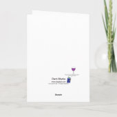 Carte de vœux vin Glove blanc (Dos)