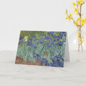 Carte de vœux Vincent van Gogh ( Iris ) (Fleur jaune)