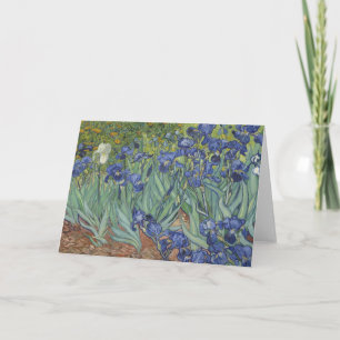 Carte de vœux Vincent van Gogh ( Iris )