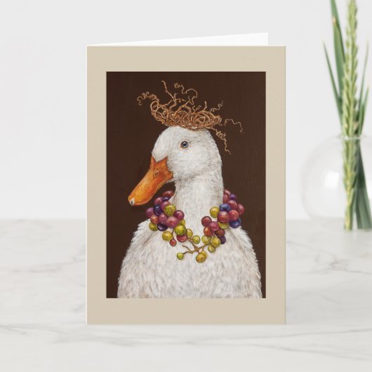 Carte de voeux Vineyard Duck (Devant)