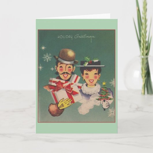 Carte de voeux vintage (Devant)