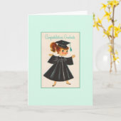 Carte de voeux vintage (Fleur jaune)