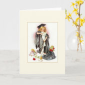 Carte de voeux vintage (Fleur jaune)