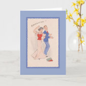 Carte de voeux vintage (Fleur jaune)