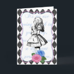 Carte de voeux vintage Alice au pays des merveille<br><div class="desc">Vintage Alice au pays des merveilles Carte de voeux vierge par Red Fox Tail</div>