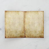 Carte de voeux vintage avec lecture douce fille (Intérieur)