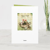 Carte de voeux vintage Bunny Pâques (Dos)