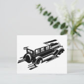 Carte de voeux Vintage Car (Debout devant)