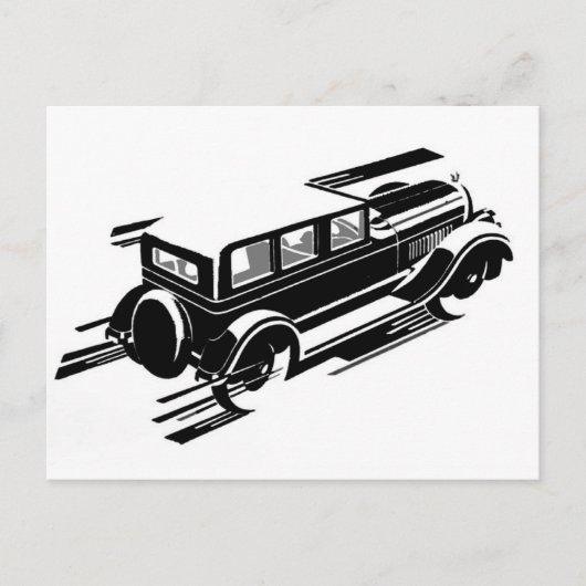 Carte de voeux Vintage Car (Devant)