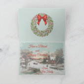 Carte de voeux Vintage Christmas Eve (Intérieur)