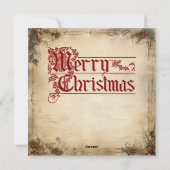 Carte de voeux Vintage Christmas Tree (Dos)