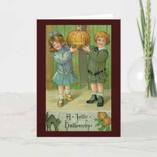 Carte de voeux vintage de Halloween