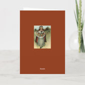 Carte de voeux vintage de Madame Thanksgiving de (Dos)